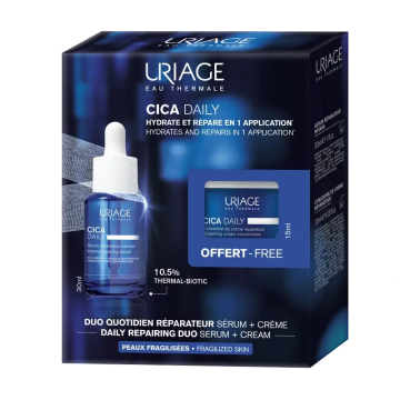 Uriage Cica-Daily Sérum Reparador Intenso, 30Ml + Cica Daily Crema ConcentradaReparadora, 15 Ml