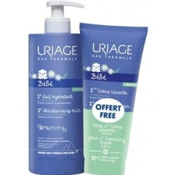 Uriage Pack 1A Leche Hidratante 500M+1A Crema Lavante 200