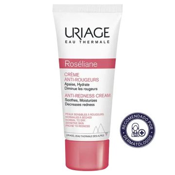 Uriage Roséliane Crema Anti-Rojeces Piel Sensible, Con Rojeces, Rosácea EHiperreactiva , 40 ml