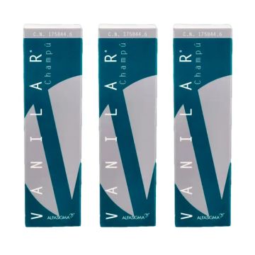 Vanilar Pack Champú Cabello Graso , 3 x 200 ml