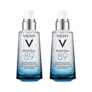 Vichy Minéral 89 Hidratación Intensa Rostro, 2x75 ml