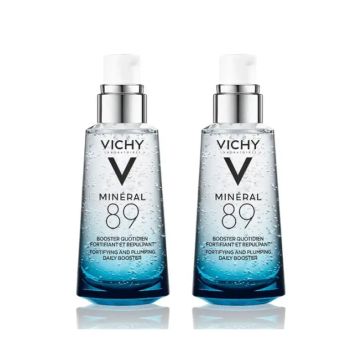 Vichy Minéral 89 Hidratación Intensa Rostro, 2x50 ml