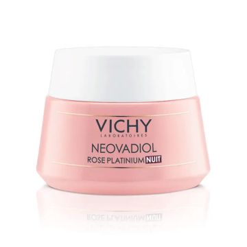 Vichy Neovadiol Rose Platinium Crema de Noche Pieles Sensibles, 50 ml