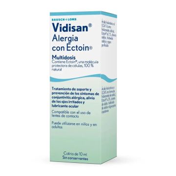 Vidisan Alergia con Ectoin Colirio Ojos Irritados, 10 ml