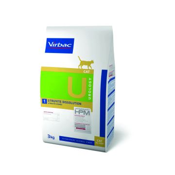 Virbac Hpm Feline Urology Struvite Dissolution U1 1,5Kg, pienso para gatos