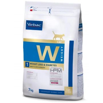 Virbac Hpm Feline Weight Loss Diabetes W1 7Kg, pienso para gatos