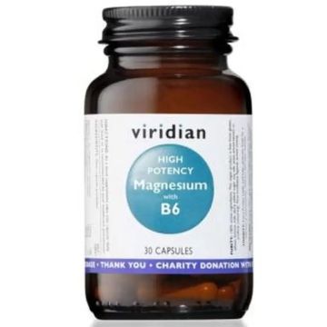 Viridian Magnesio Alta Potencia Con B6 30Cap.Veg.