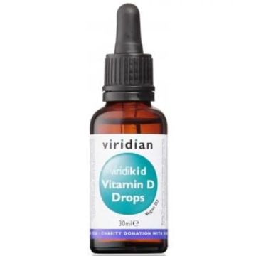 Viridian Virikid Vit D3 400Iu Vegana 30Ml.