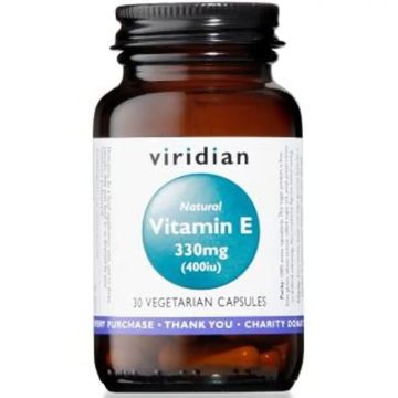 Viridian Vitamin E 330Mg. Natural 30Cap.Veg.