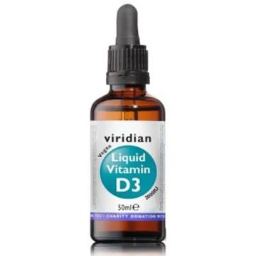 Viridian Vitamina D3 2000Iu Liquida Vegana 50Ml.