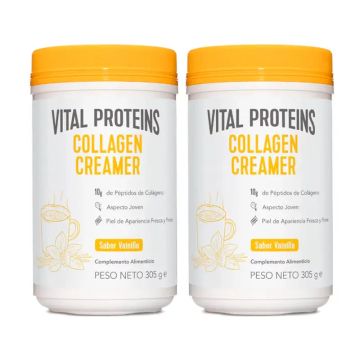 Vital Proteins Duplo Crema en Polvo de Colágeno Sabor Vainilla, 2x305g