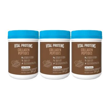 Vital Proteins Triplo Péptidos De Colágeno Sabor Chocolate, 3x 297 gr