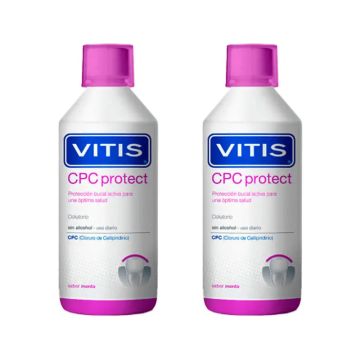 VITIS Duplo Cpc Protect Colutorio 2x500 ml Sin Alcohol