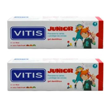 VITIS Junior Gel Dentífrico Pack 2 x 75 ml