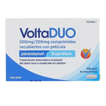 Voltaduo 500 Mg/200 Mg, 10 comprimidos
