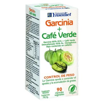 Ynsadiet Garcinia + Cafe Verde 90 Cápsulas