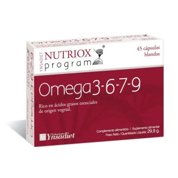 Ynsadiet Omega 3-6-7-9 Nutriox, 45 Perlas