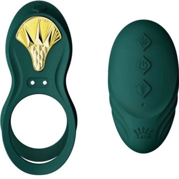 Zalo Bayek Anillo Vibrador Control Remoto Parejas Verde
