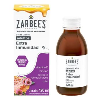 Zarbee's Jarabe inmunitario adultos Extra Inmunidad con miel 120 ml