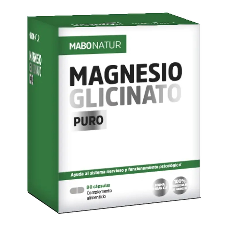 Mabonatur Magnesio Glicinato Puro, 80 caps