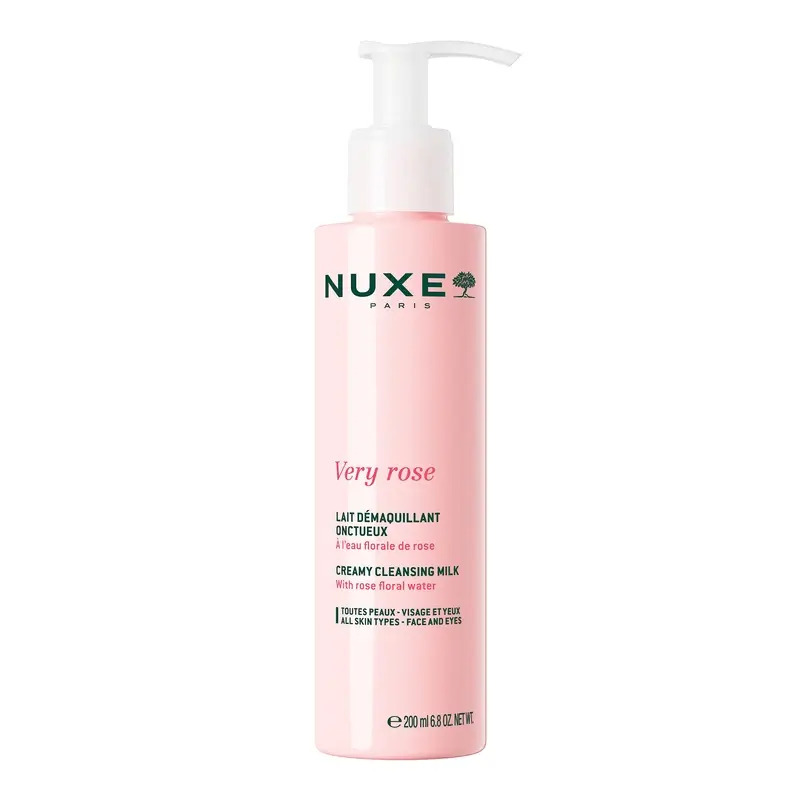 Nuxe Very Rose Leche Cremosa Limpiadora , 200 ml