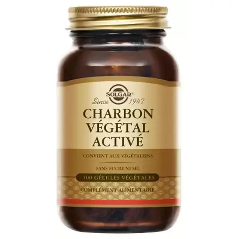 Solgar Carbón Activado 300mg, 100 Cápsulas