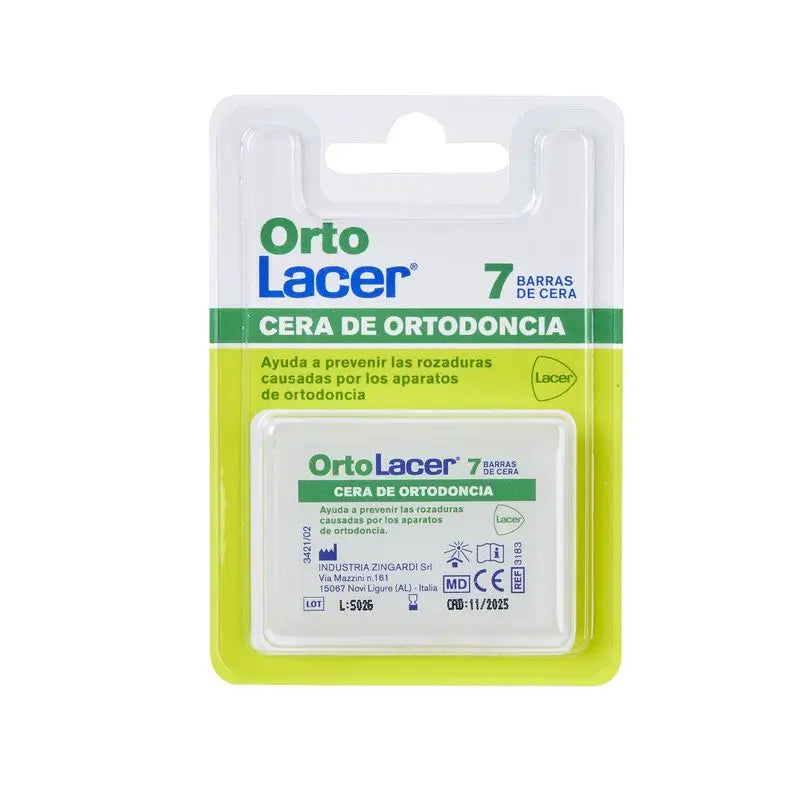 Lacer Ortolacer Cera Ortodoncia 5 Barras + 2 Gratis