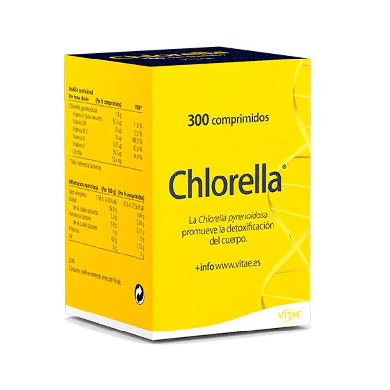 Chlorella 300 comprimidos - Con alga Chlorella