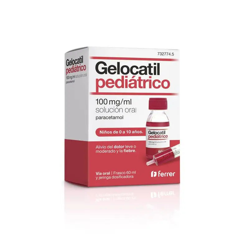 Gelocatil Pediátrico Solución Oral Frasco 100 mg/ml 60 ml