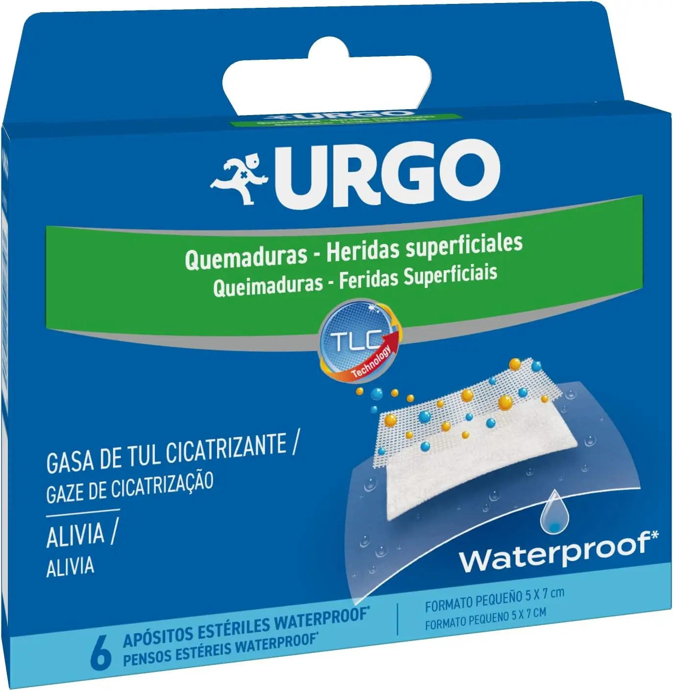 Urgo Apósitos Waterproof Para Quemaduras Y Heridas, 5 X 7 Cm