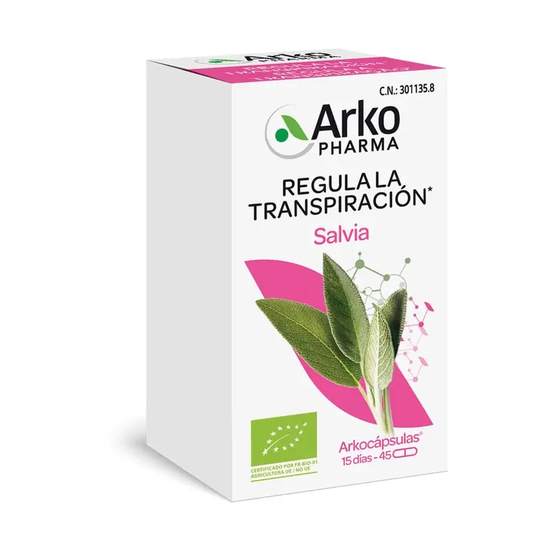 Arkopharma Arkocápsulas Salvia Bio, 48 cápsulas
