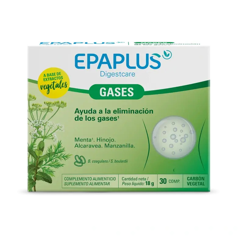 Epaplus Digestcare Gases , 30 comprimidos