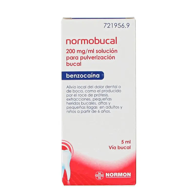 Normobucal 200 mg/ ml Solución Para Pulverización Bucal 1 Frasco 5 ml