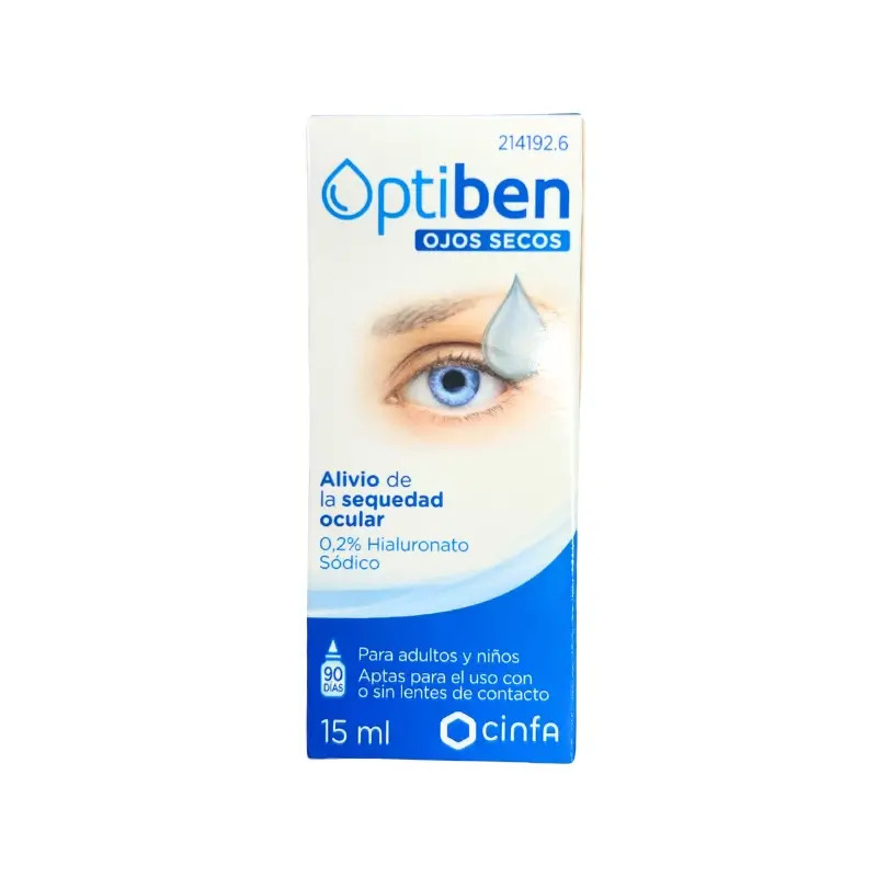 Optiben Ojos Secos Gotas Sequedad Ocular, 15 ml