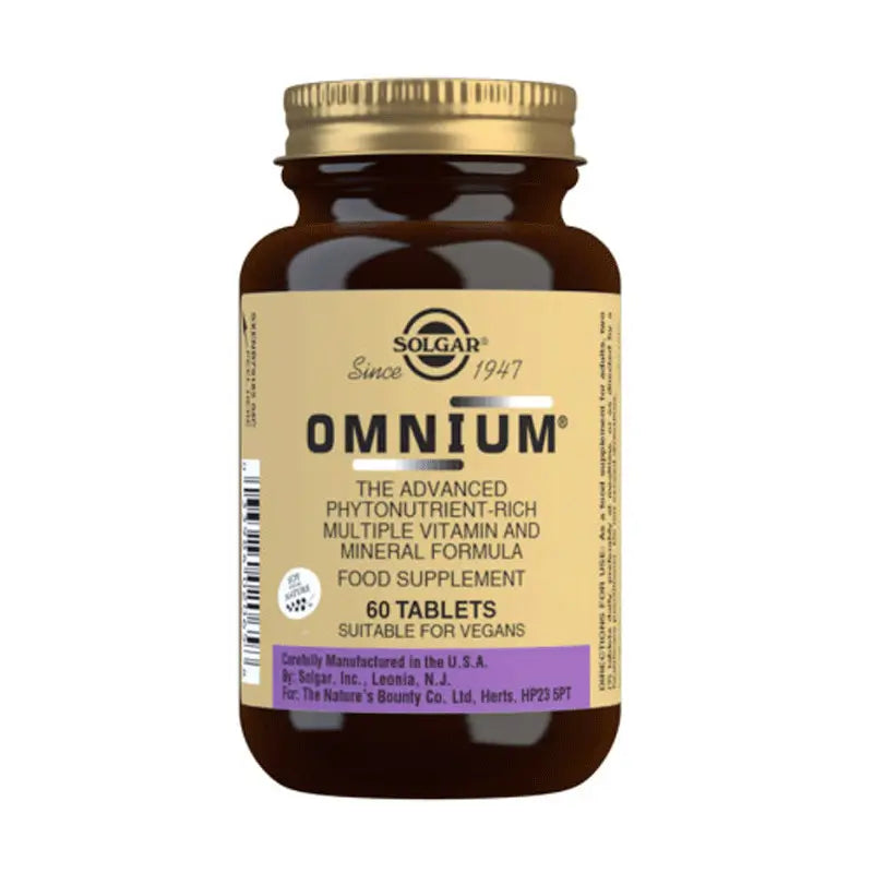 Solgar Omnium, 60 comprimidos