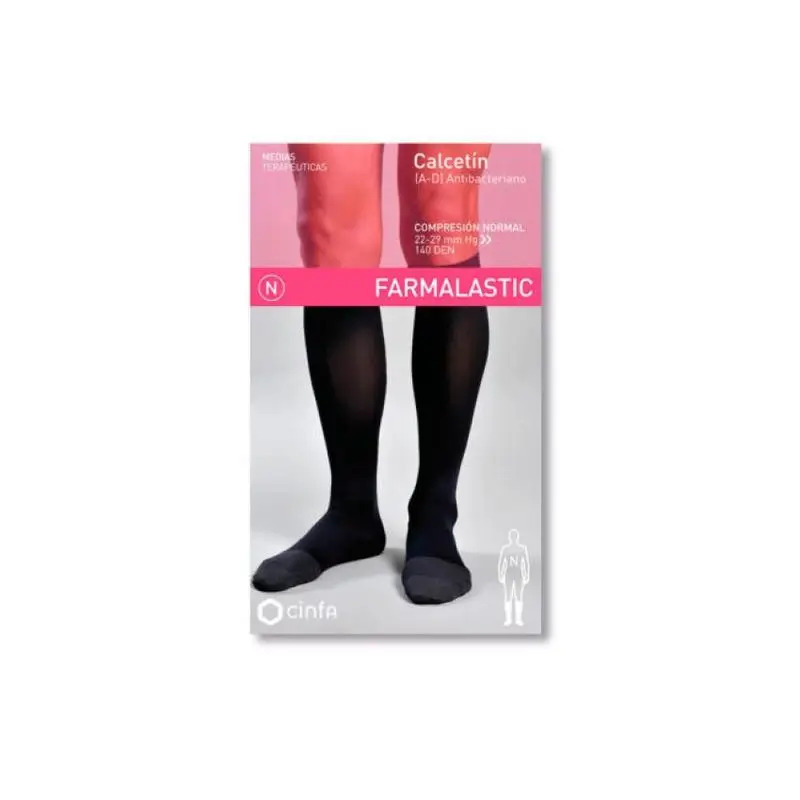 Farmalastic Calcetin Antibacteriano, Talla Grande