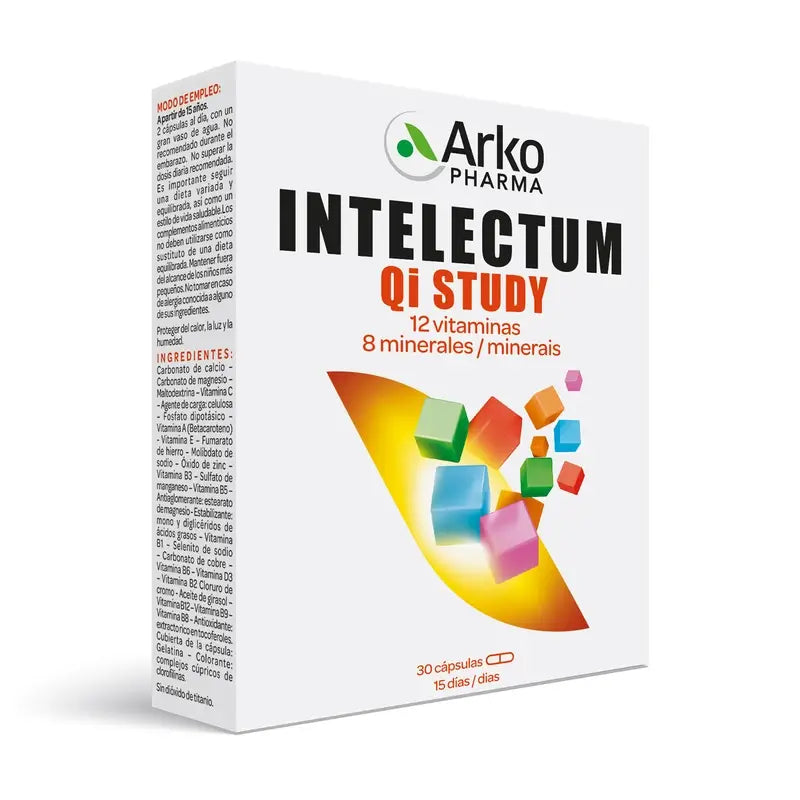 Arkopharma Intelectum Study, 30 cápsulas