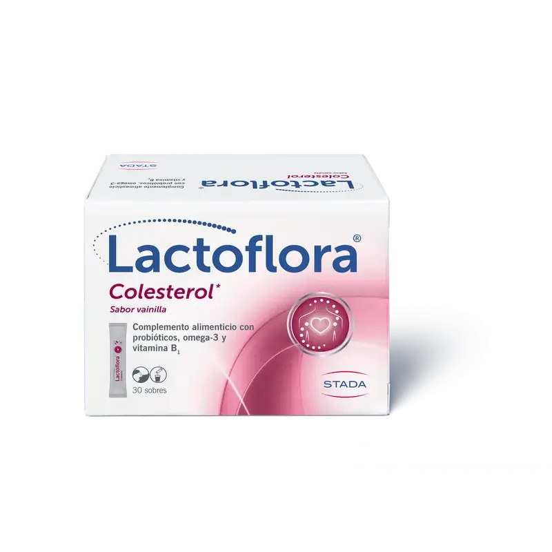 Lactoflora Probiótico Colesterol Sabor A Vainilla 30 Sticks