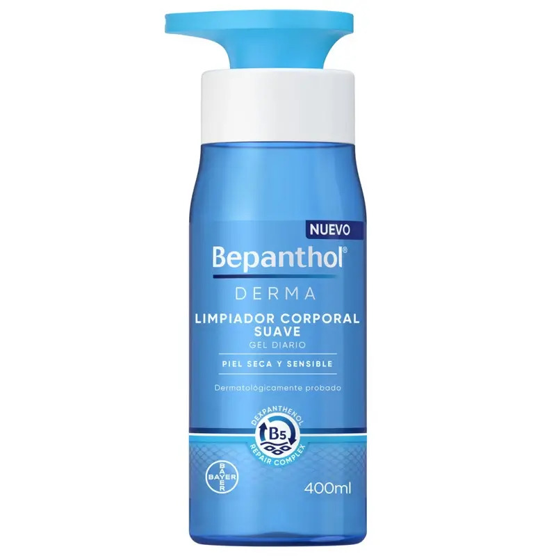 Bepanthol Derma Limpiador Corporal Suave, 400 ml