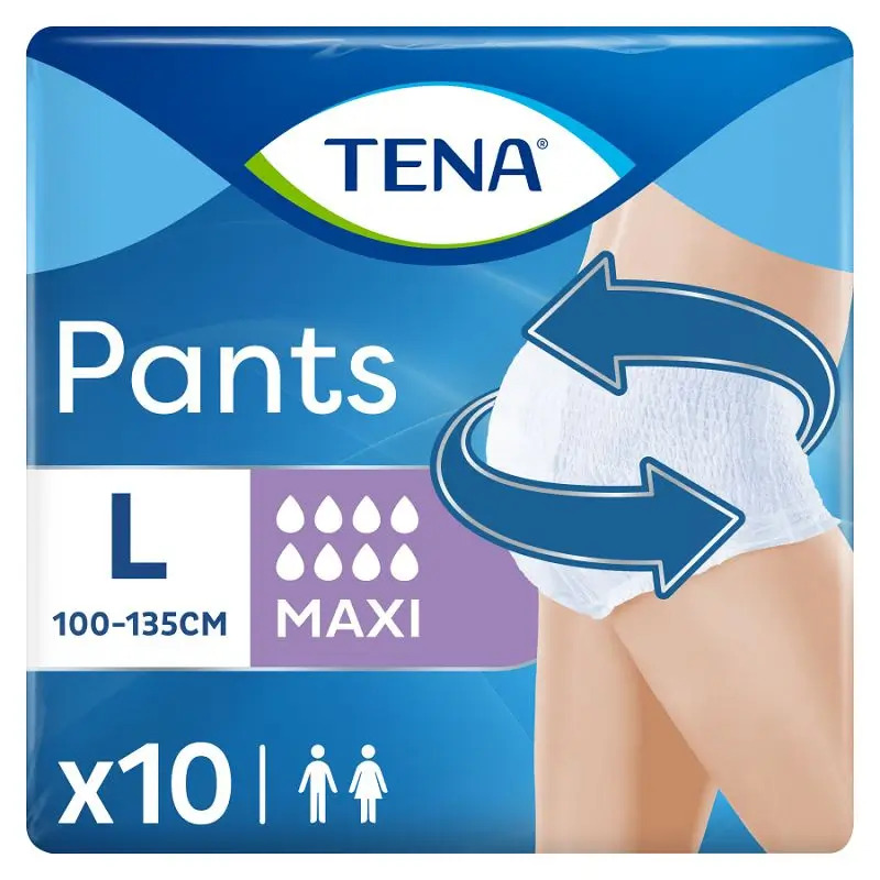 Tena Pants Maxi Talla L, 10 Unidades