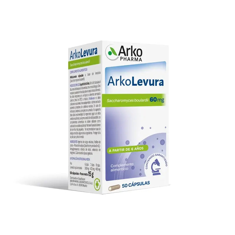 Arkopharma Arkolevura Saccharomyces Boulardii, 50 cápsulas