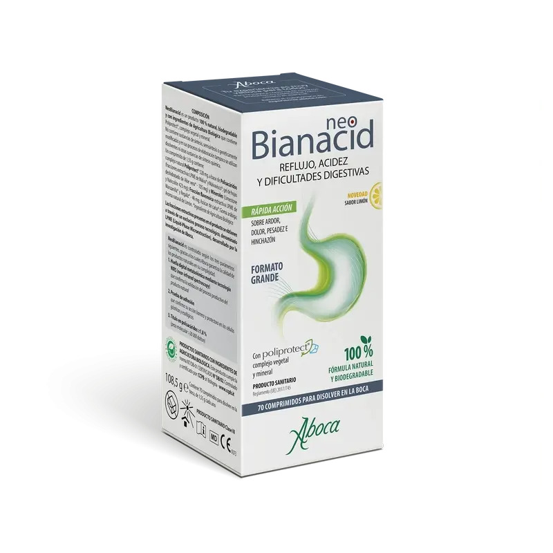 Aboca Neobianacid Limón, 70 Comprimidos