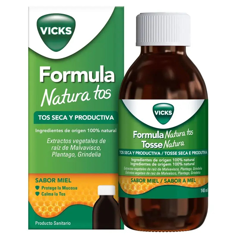 Vicks Formula Natura Tos Seca Y Productiva, 140 ml