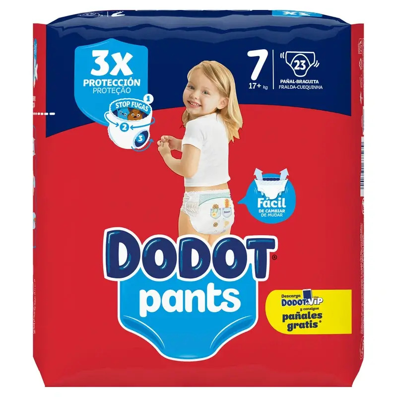 Dodot Pants Braguita Talla 7 (+17 Kg), 23 Pañales