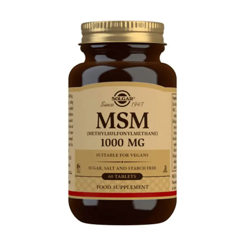 Solgar MSM 1000 mg, 60 comprimidos
