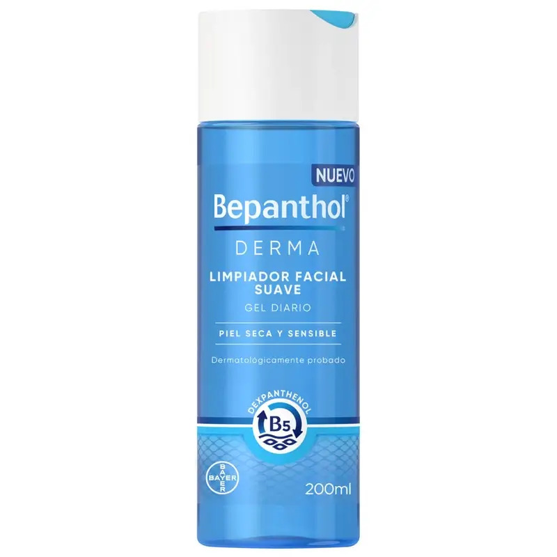 Bepanthol Derma Limpiador Facial Sin Jabón Suave 200 ml
