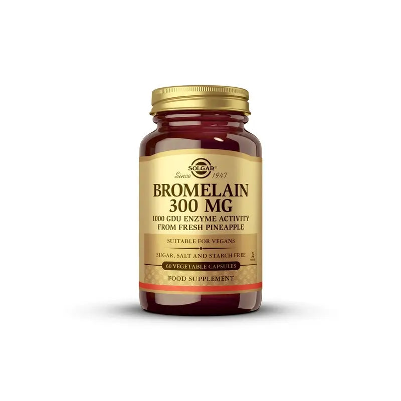 Solgar Bromelina 300mg, 60 Cápsulas