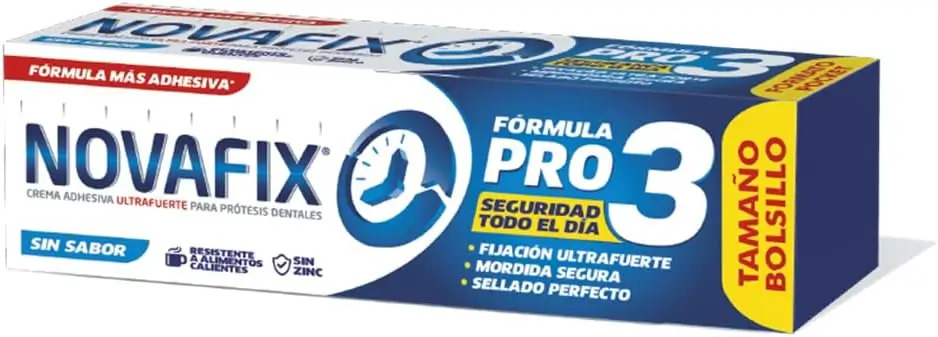 Novafix Fórmula Pro3 Sin Sabor, 20 Gramos