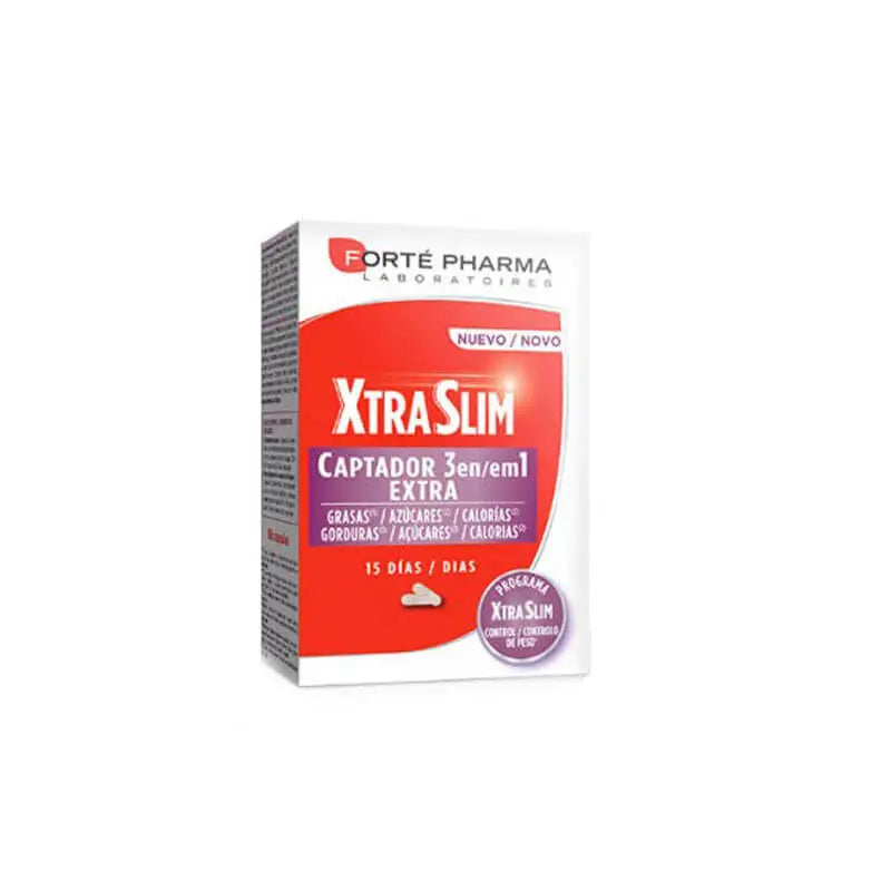 Forté Pharma Xtraslim Captador 3 En 1, 60 cápsulas